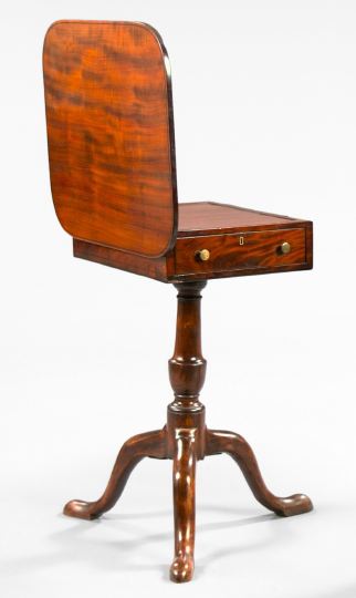 George III Figured Mahogany Lift Top 2ecff