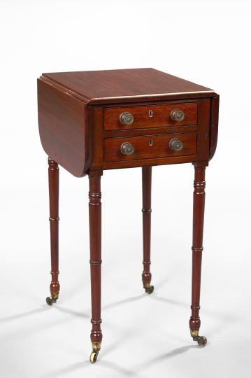 Regency Mahogany Chairside Table,