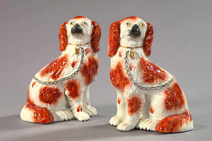 Pair of Staffordshire Russet Detailed 2ed33