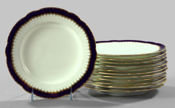 Group of Twelve Porcelain Dessert