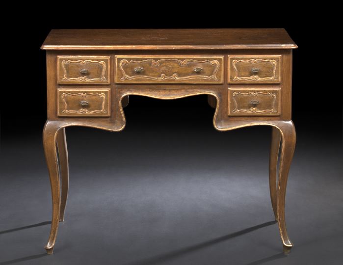 Louis XV-Style Giltwood and Mahogany