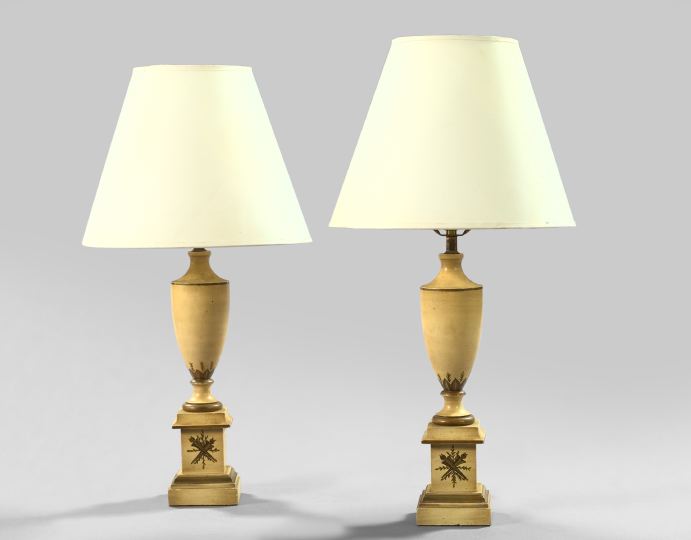 Pair of French Parcel-Gilt and