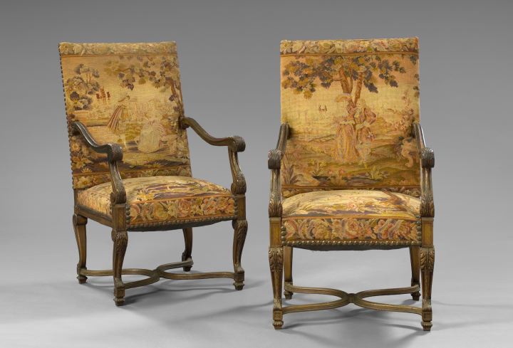 Pair of Louis XIV-Style Giltwood