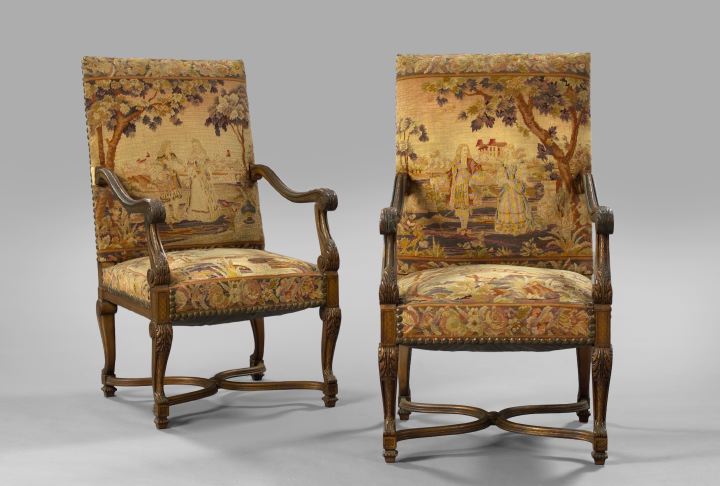 Pair of Louis XIV-Style Giltwood