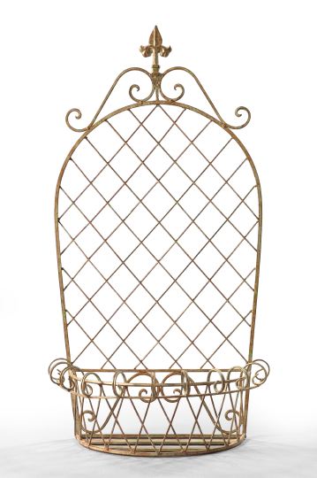 French Wrought-Iron Demi-lune Wall