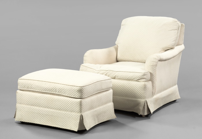 Contemporary Overstuffed Armchair