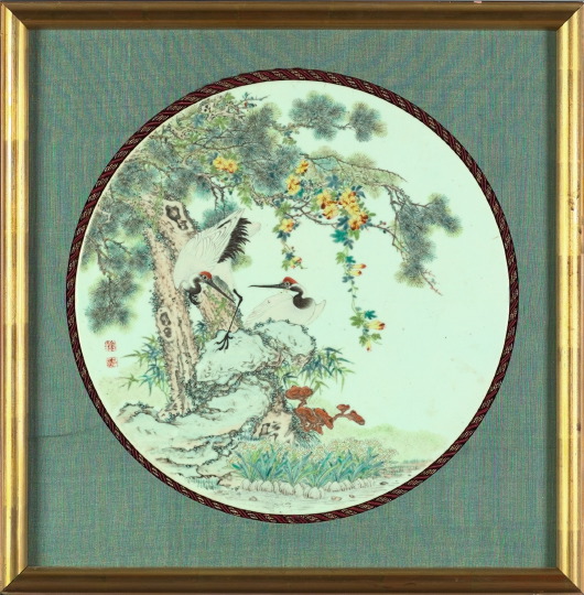 Good Chinese Enameled Porcelain Circular