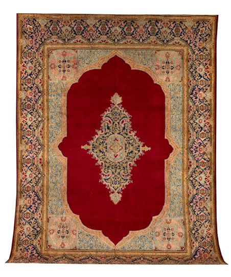 Persian Kerman Carpet,  9' 10"