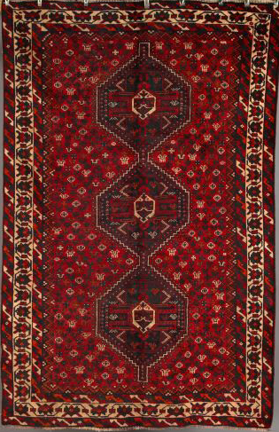 Persian Shiraz Carpet,  7 x 10.