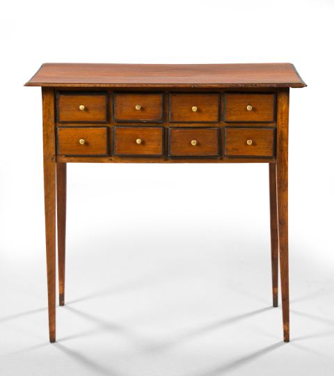 Provincial Mahogany Work Table/Collector's