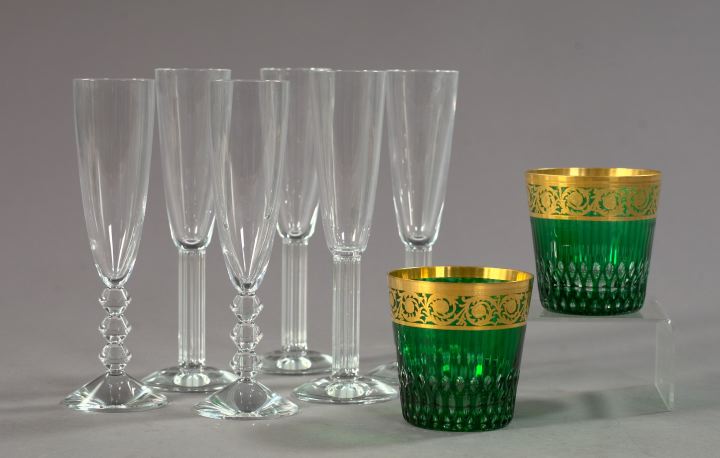 Collection of Eight Crystal Champagne