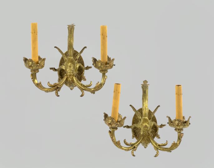 Pair of Napoleon III Gilt Brass 2f091