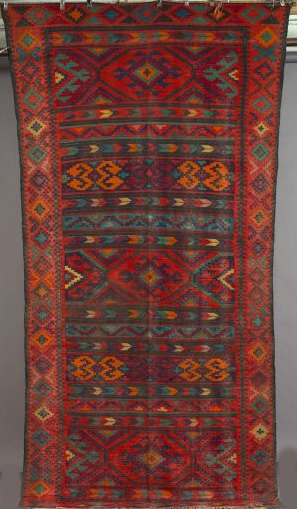 Persian Kilim Carpet,  6' 6" x