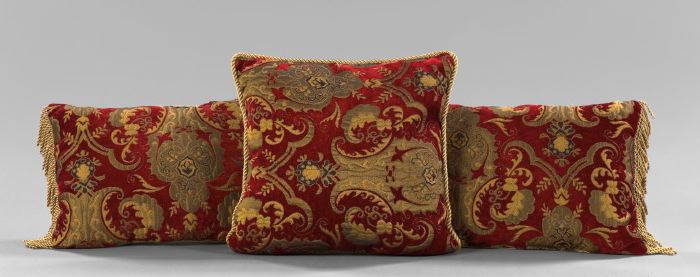 Group of Three French Pillows,