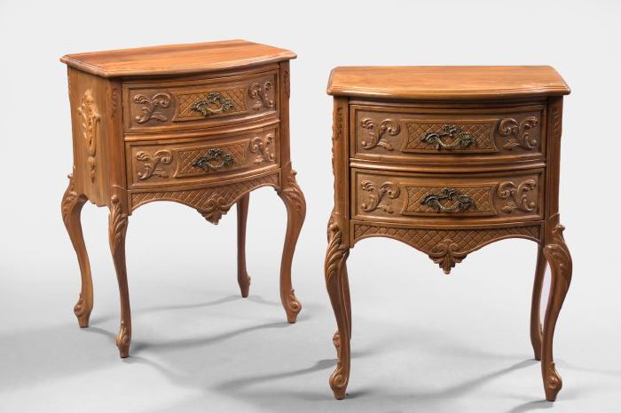 Pair of Louis XV Style Walnut Somnoes  2f0da