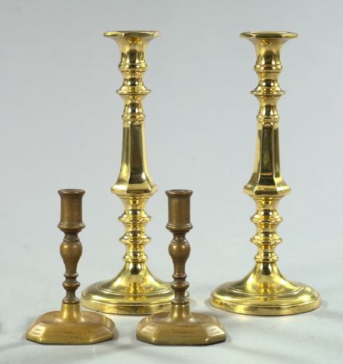 Two Pairs of Brass Candlesticks  2f119