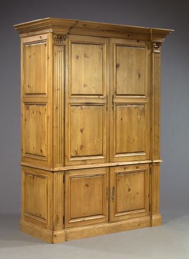 George III-Style Waxed Pine Cabinet,