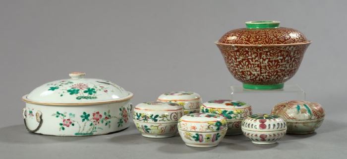 Collection of Nine Oriental Porcelain