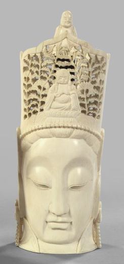 Japanese Meiji Carved Tusk Ivory