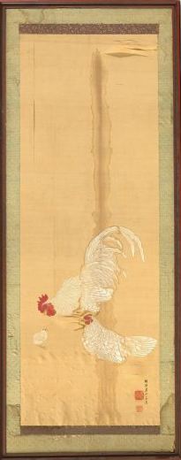 Tung Chih Painted Silk Panel,  third