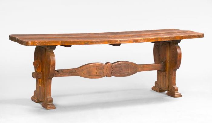 Provincial Oak Refectory Table,