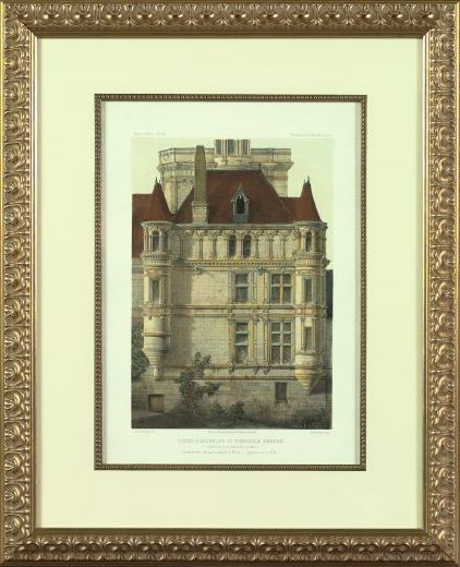 French School (19th Century)  "Chateaus",