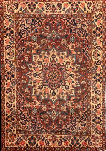 Bakhtiari Carpet,  6' 7" x 4' 6".