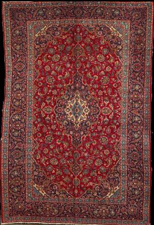 Semi Antique Persian Kashan Carpet  2f1ad