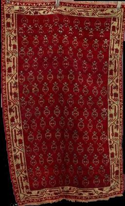 Antique Turkish Oushak Carpet,