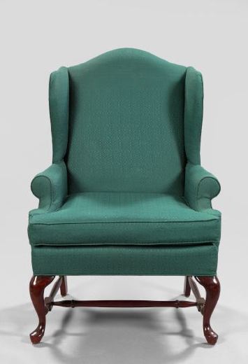Queen Anne Style Wing Chair in 2f1c8