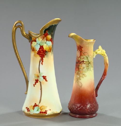 Two Hand Painted Porcelain Champagne 2f1e1