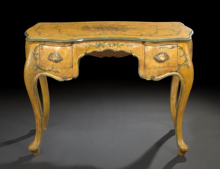 Italian Polychromed Dressing Table  2ee3b