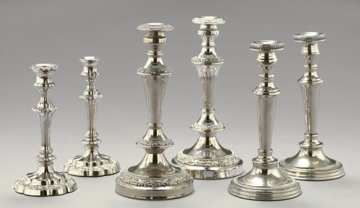 Three Pairs of English Silverplate