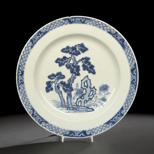 Large Chinese Export Blue and White