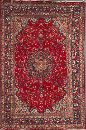 Persian Sabzevar Carpet,  6' 5"