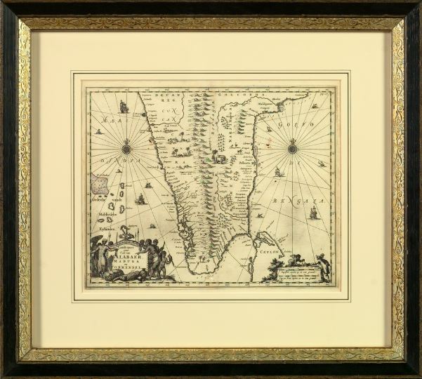 Engraved Map of the Coasts of Malabar  2eef5