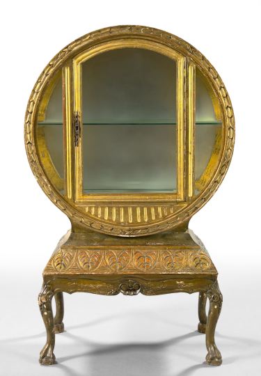 Unusual Continental Giltwood Vitrine  2ef26