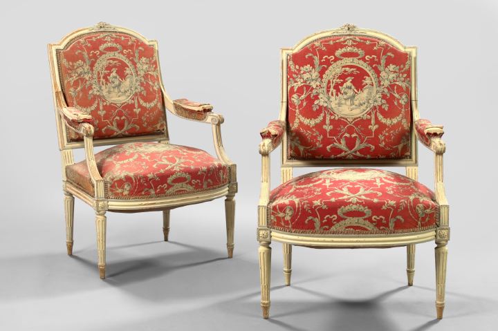 Pair of Louis XVI Style Polychromed 2ef2a