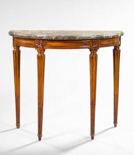 Louis XVI Style Fruitwood and Marble Top 2ef33