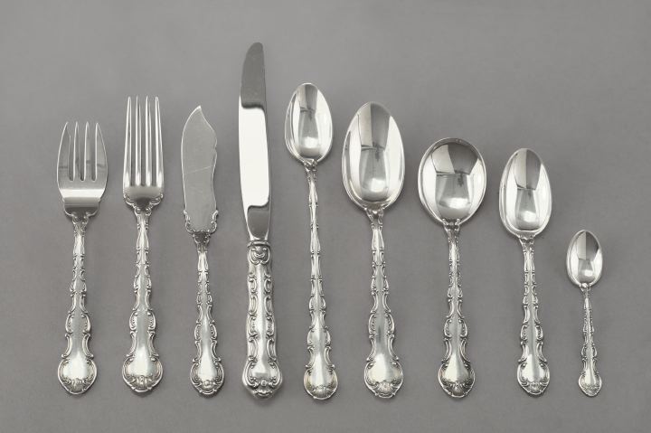 Forty-Eight-Piece Gorham Sterling Silver