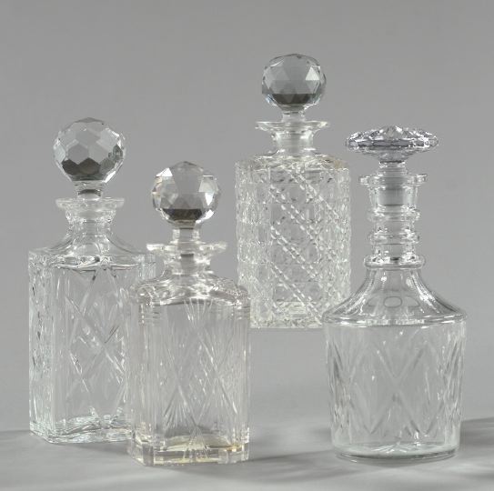 Collection of Four Glass Decanters  2ef83