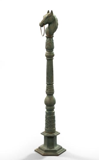 Victorian Cast Iron Hitching Post  2ef8c