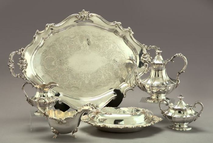 Six Piece Collection of Silverplate 2f39e