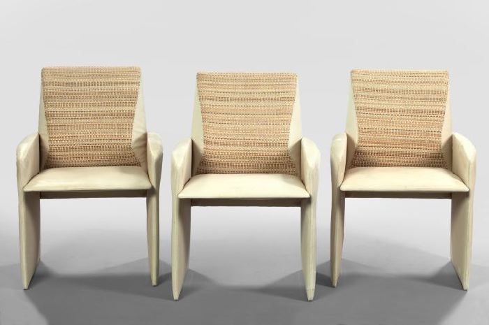 Suite of Three Art Moderne Upholstered 2f3bf