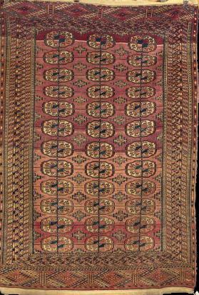 Four Antique Turkoman Tekke Carpets  2f40b