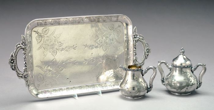 Three American Silverplate Table Articles,