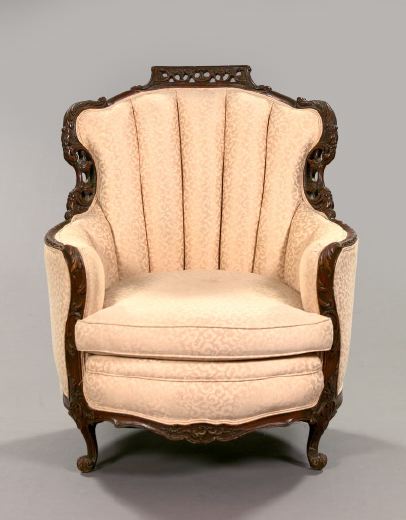 Rococo-Inspired Carved Mahoganized