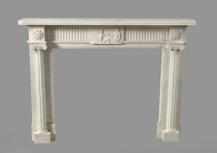 Good Carrara Marble Fireplace Surround  2f455