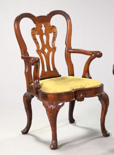 George III Style Mahogany Armchair  2f46b