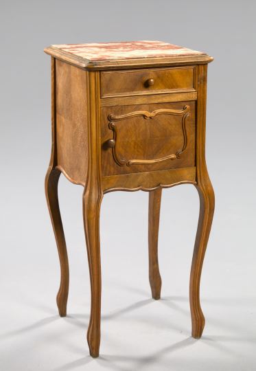 Louis XV-Style Mahogany and Marble-Top